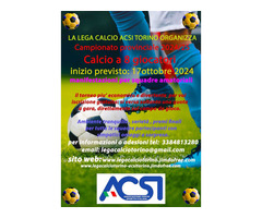 Campionato di calcio a 8 in Torino da Ottobre 2024 con iscrizione gratuita.